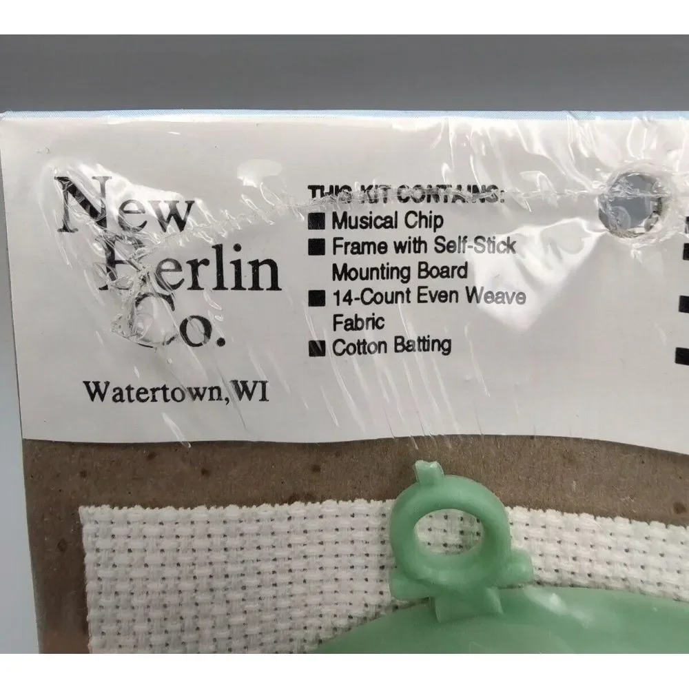 Musical Cross Stitch Kit Complete New Berlin 3480‎ Home Sweet Home Frame New